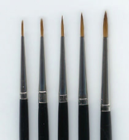 2/0 Painters Detail Kolinsky Sable Brush Set Small  0 10/0 CML1855S 5/0 